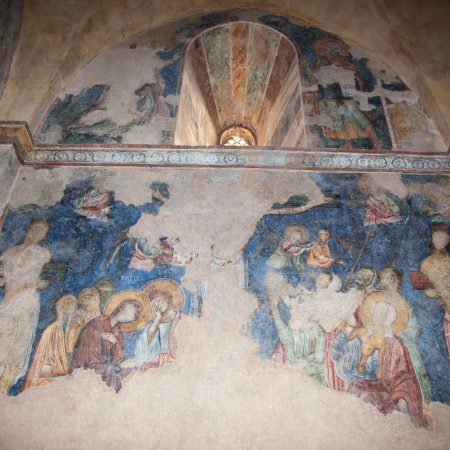 Israel, Abu Ghosh, Saint Mary of the Resurrection Abbey - frescoes (00:03:27)