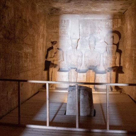 Egypt, Abu Simbel - Great Temple -Ramesses II - Sanctuary (00:00:33)