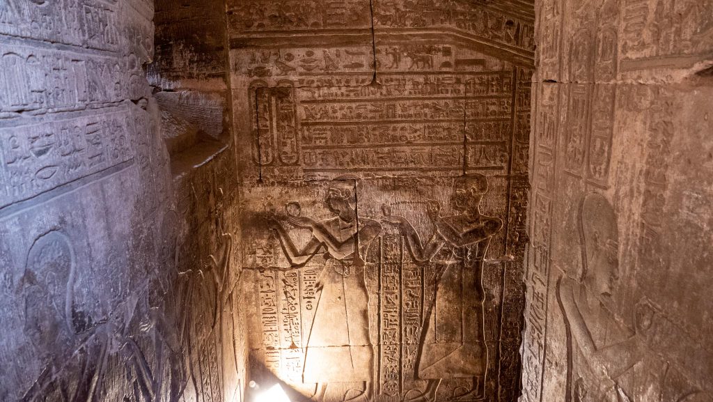 Egypt, Edfu Temple -Decorated Corridor (00:00:54) High-Quality Images & Videos The MCA Collection