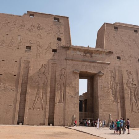 Egypt, Edfu Temple - Pylon (Monumental Gate) (00:02:34)