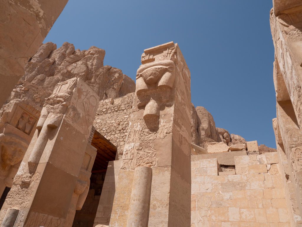 Egypt, Luxor – Mortuary Temple of Hatshepsut – Hathor Shrine (00:04:12) High-Quality Images & Videos The MCA Collection