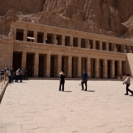 Egypt, Luxor - Mortuary Temple of Hatshepsut - Middle Terrace (00:00:09)