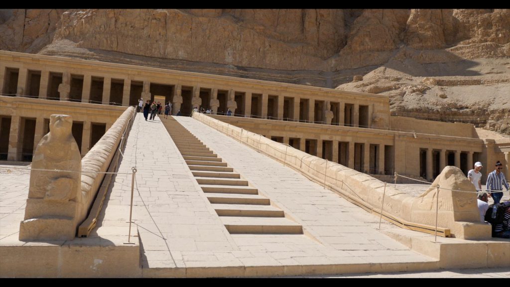 Egypt, Luxor – Mortuary Temple of Hatshepsut – The Ramp (00:00:33) High-Quality Images & Videos The MCA Collection