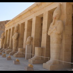 Egypt, Luxor – Mortuary Temple of Hatshepsut – Upper Porticoes (00:00:13) High-Quality Images & Videos The MCA Collection