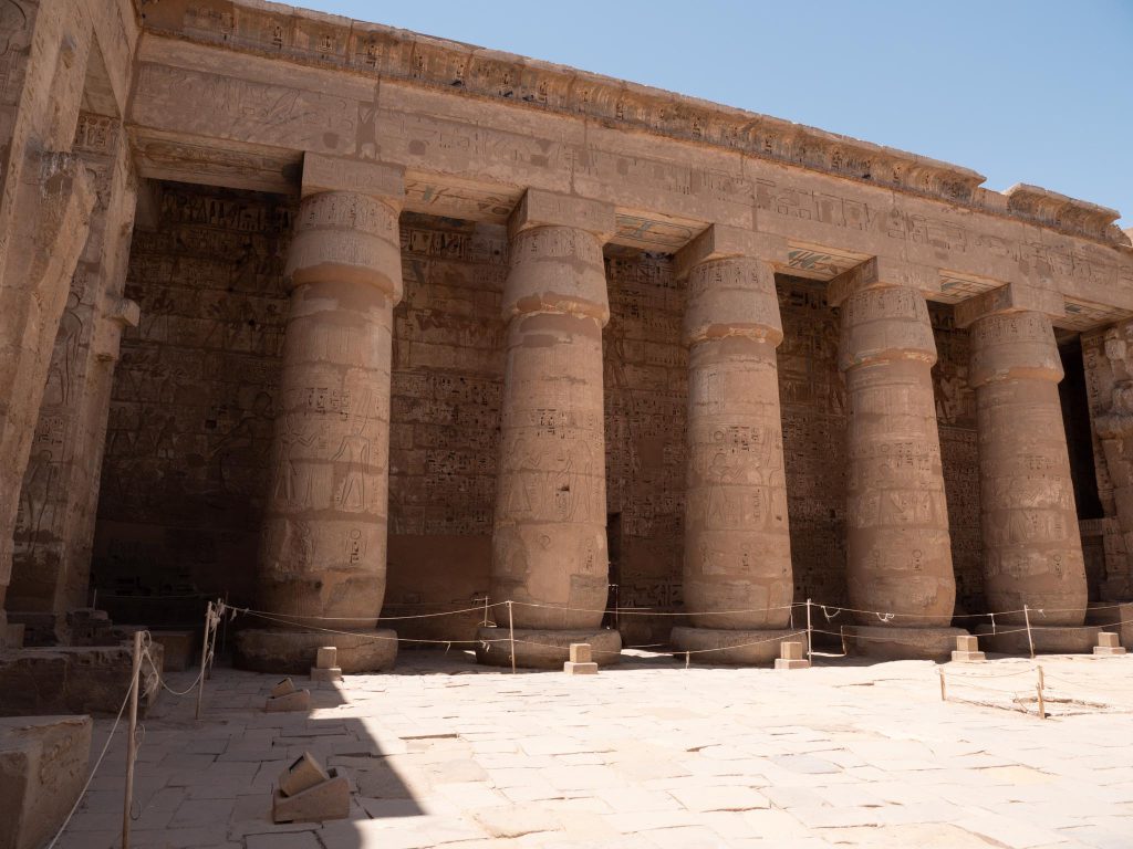 Egypt, Medinat Habu – Mortuary Temple of Ramesses III – 2nd Courtyard (00:07:42) High-Quality Images & Videos The MCA Collection