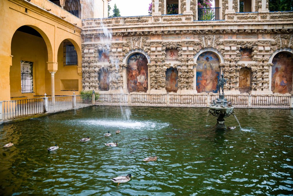 Spain, Seville – Royal Alcazar – Mercury Pond (Mudéjar) (00:03:13) High-Quality Images & Videos The MCA Collection