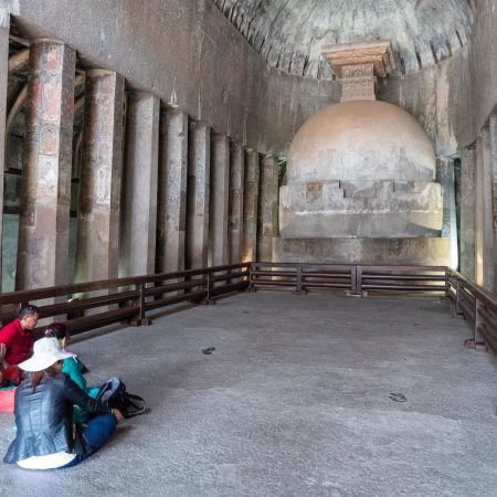 India, Maharashtra, Ajanta Caves - Cave 10