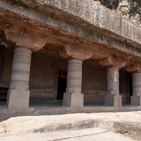 India, Maharashtra, Ajanta Caves - Cave 21