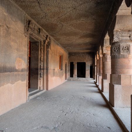 India, Maharashtra, Ajanta Caves - Cave 24