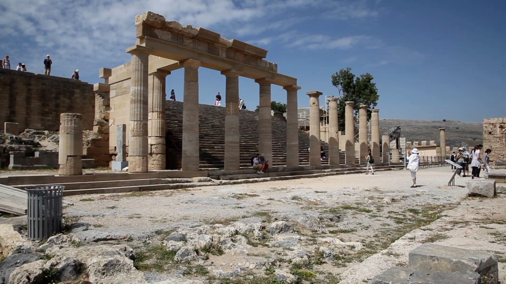 Greece, Rhodes Island – Acropolis of Lindos – Hellenistic Stoa (00:01:55) High-Quality Images & Videos The MCA Collection