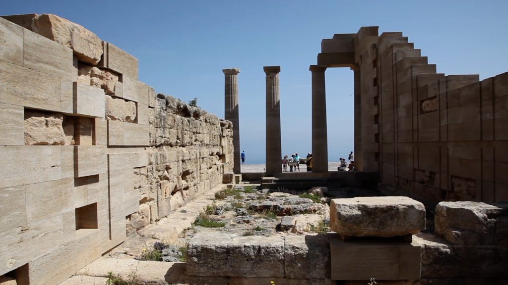 Greece, Rhodes Island – Acropolis of Lindos – Temple of Athena Lindia (00:01:39) High-Quality Images & Videos The MCA Collection