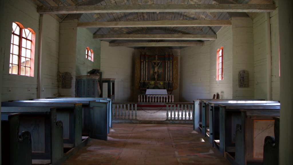 Latvia, Vecborne, Traditional Wooden Church, 19th century (00:02:05) High-Quality Images & Videos The MCA Collection