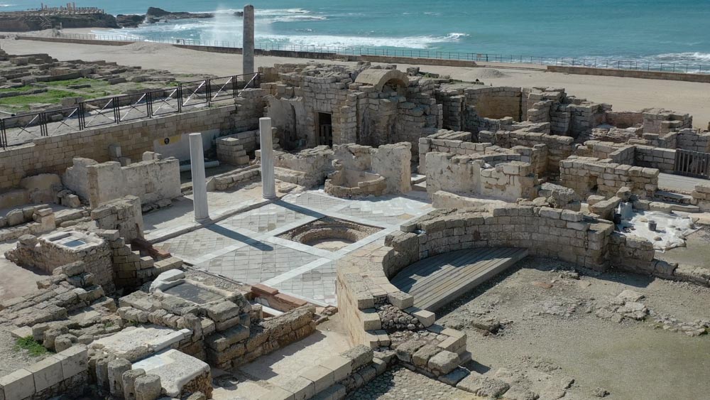 Israel, Caesarea Maritima – Roman Public Baths (Thermae) High-Quality Images & Videos The MCA Collection