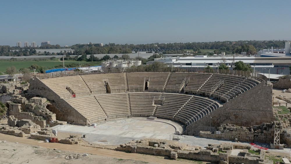 Israel, Caesarea Maritima – Roman Theatre High-Quality Images & Videos The MCA Collection