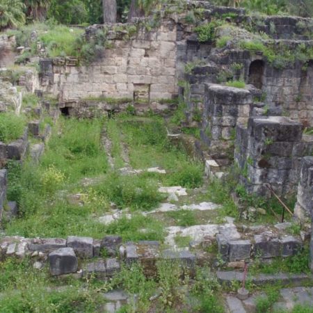 Israel, Hamat Gader - Roman Baths - Small Tapidarium