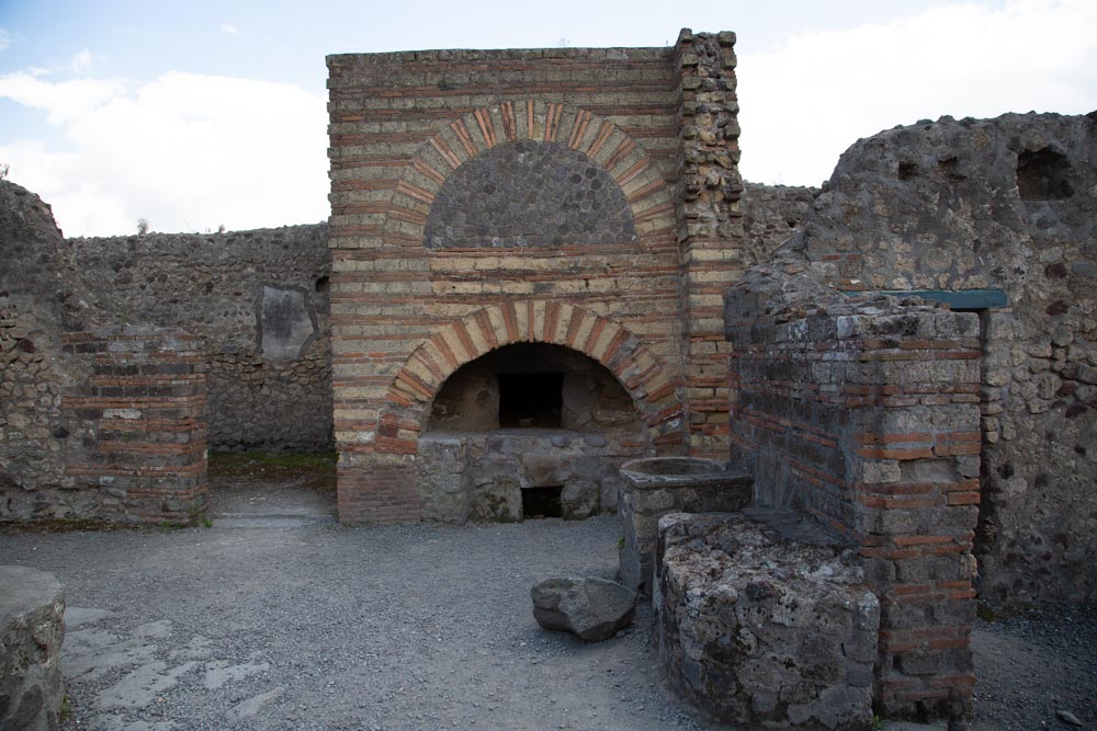 Italy, Pompeii, the Bakery of Numerius Popidius Priscus, with the oven and the stone millstones2 High-Quality Images & Videos The MCA Collection