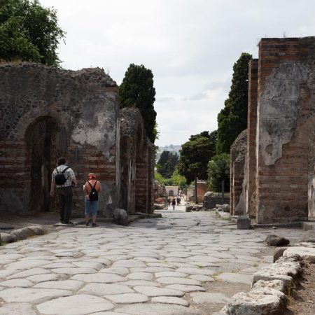 Italy, Pompeii, Herculaneum Gate (Porta Ercolano)