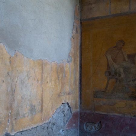Italy, Pompeii, House of Menander, room with frescoes1