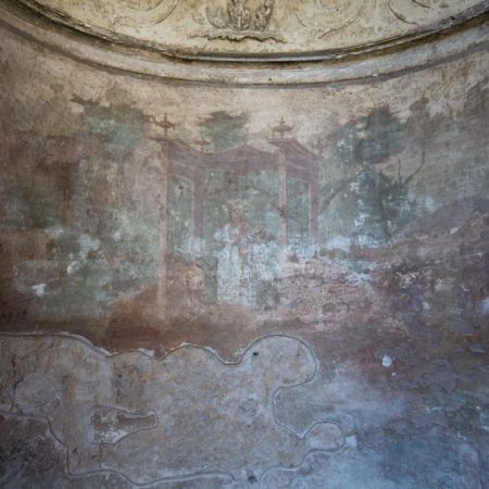 Italy, Pompeii, House of Menander, room with frescoes2