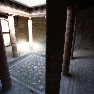 Italy, Pompeii, House of Menander,  view of a room with the Impluvium on the ground floor High-Quality Images & Videos The MCA Collection