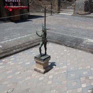 Italy, Pompeii, House of the Gilded Cupids, Atrium with the bronze statue of a dancing Faun High-Quality Images & Videos The MCA Collection