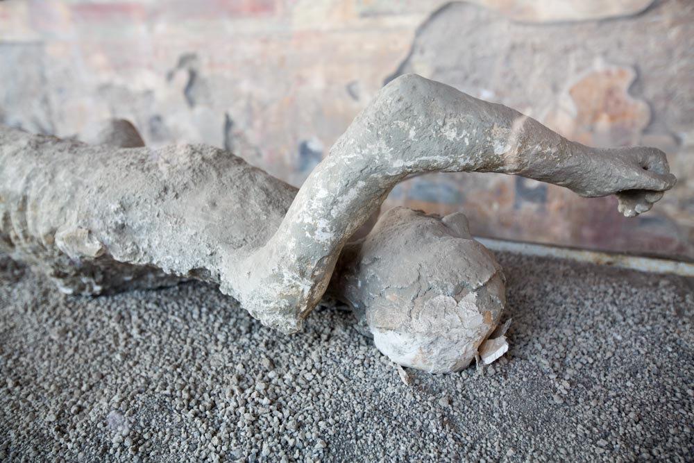 Italy, Pompeii, Macellum (public market), Plaster casts of victims High-Quality Images & Videos The MCA Collection