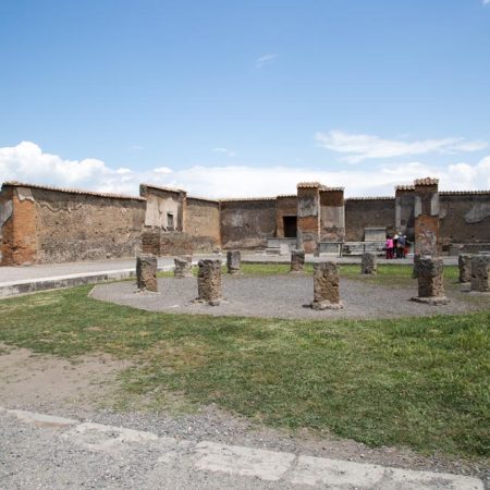 Italy, Pompeii, Macellum (public market), general view of the market