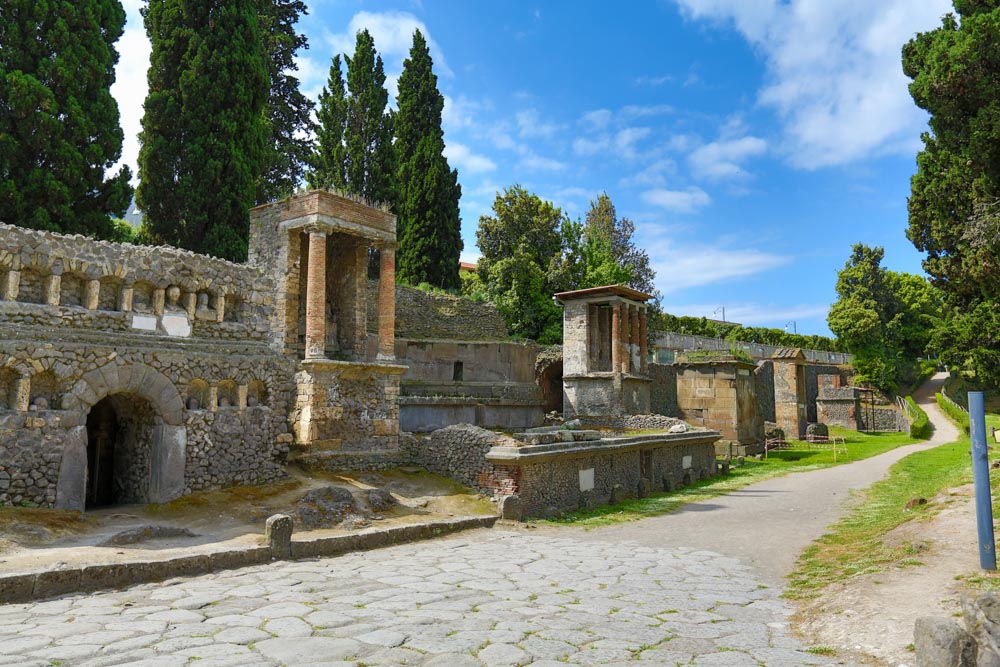 Italy, Pompeii, Necropolis of Porta Nocera High-Quality Images & Videos The MCA Collection