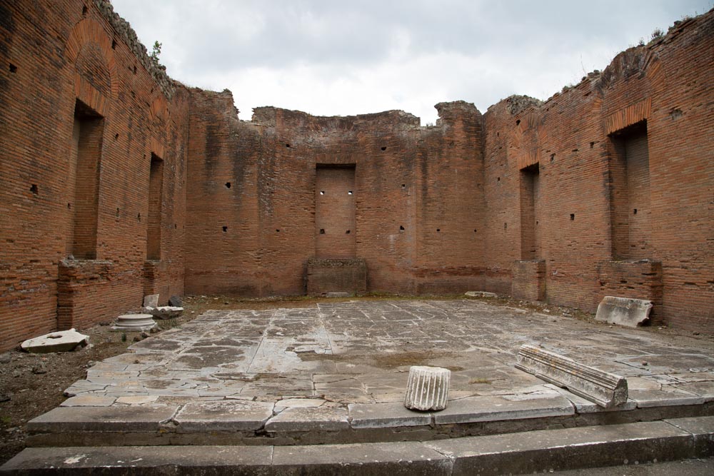 Italy, Pompeii, Roman Forum, Hall of the Duumviri, municipal building, in the south side of the Forum High-Quality Images & Videos The MCA Collection