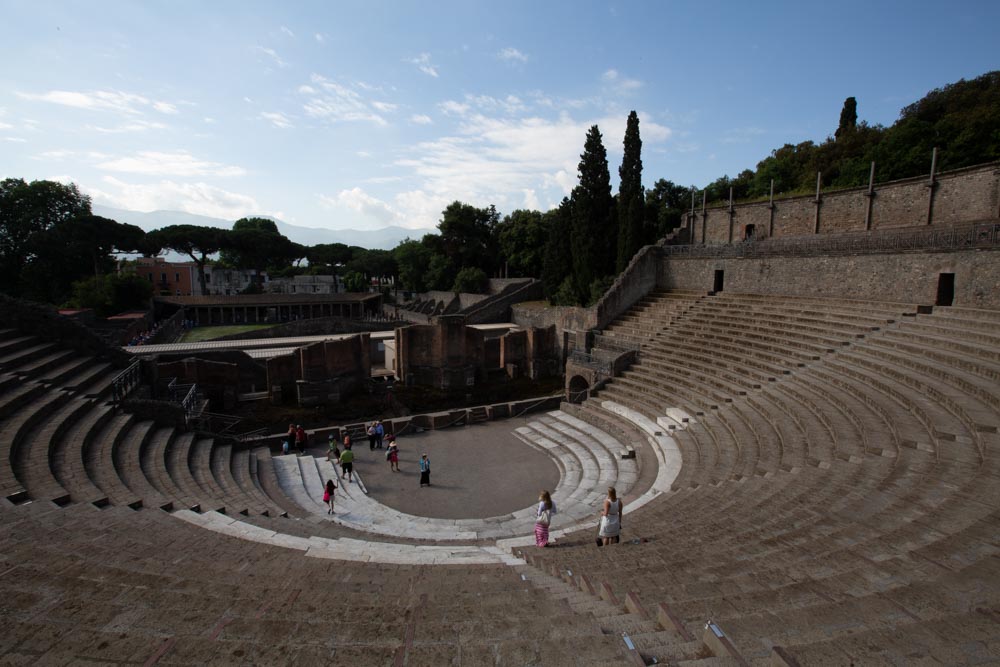 Italy, Pompeii, Roman Great theatre High-Quality Images & Videos The MCA Collection