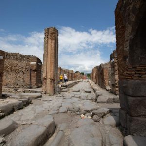 Italy, Pompeii, Street with Chariot  Tracks High-Quality Images & Videos The MCA Collection