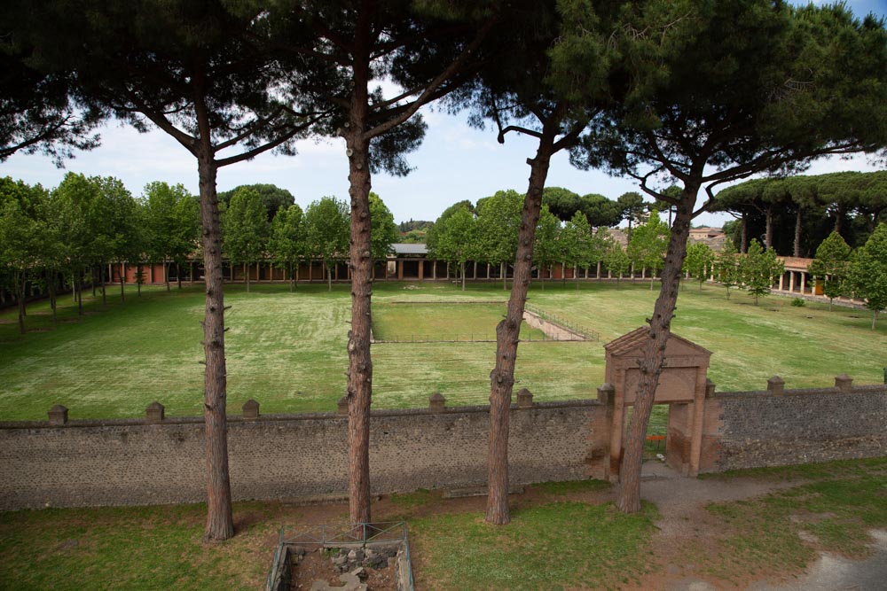 Italy, Pompeii, great palaestra – view from the amphitheatre High-Quality Images & Videos The MCA Collection