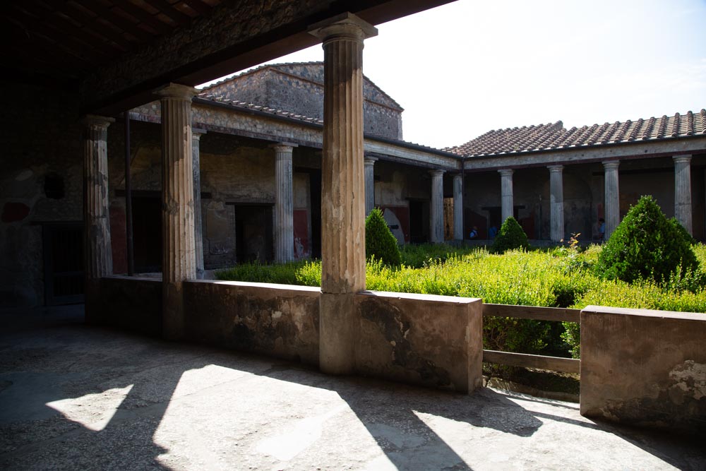 Italy, Pompeii, House of the Menander, view of the garden with the Portico High-Quality Images & Videos The MCA Collection