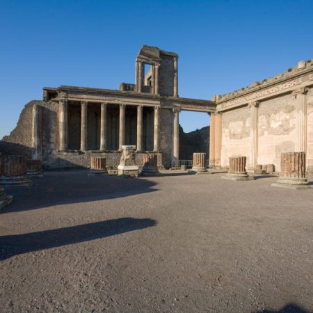 Italy, Pompeii, Roman Forum, Civic Basilica