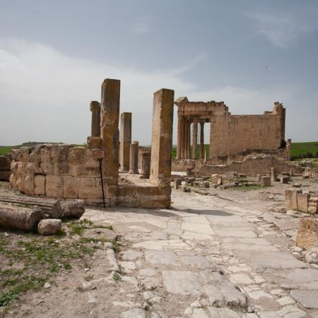 Tunisia, Dougga - Temple of Augustan Piety