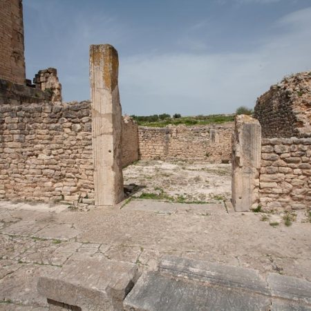 Tunisia, Dougga - Temple of Mercury
